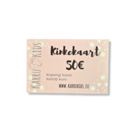 Kinkekaart 50€ - kohe olemas