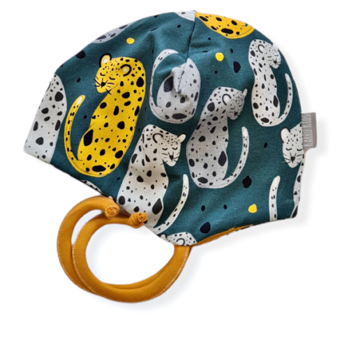 Topeltpuuvillane beebimüts, leopard