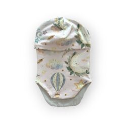 Topeltpuuvillane müts-sall, roosa unelm