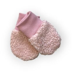 Puuvillase voodriga teddy beebikindad, heleroosa